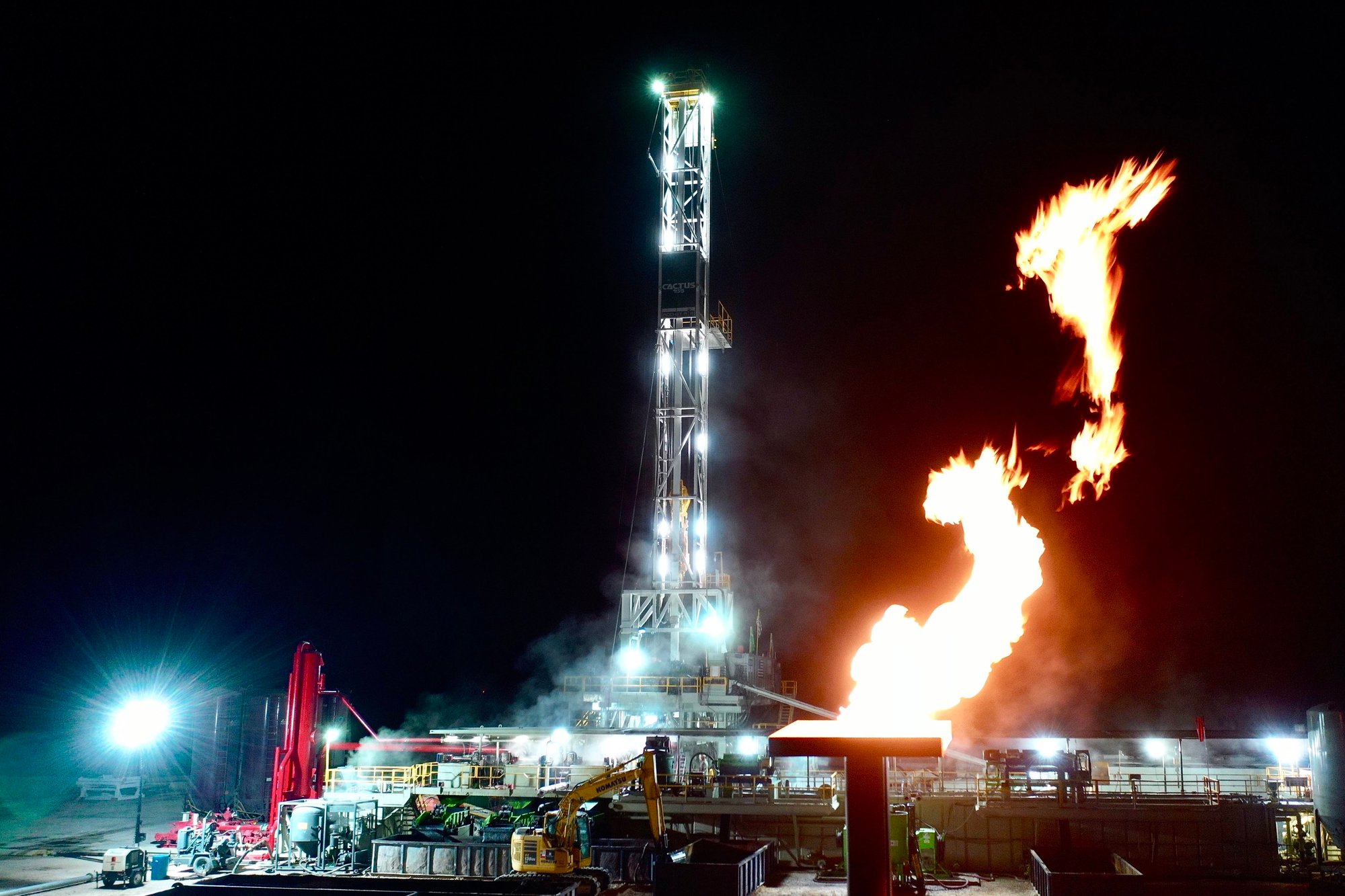 Drilling flare Drilling flare